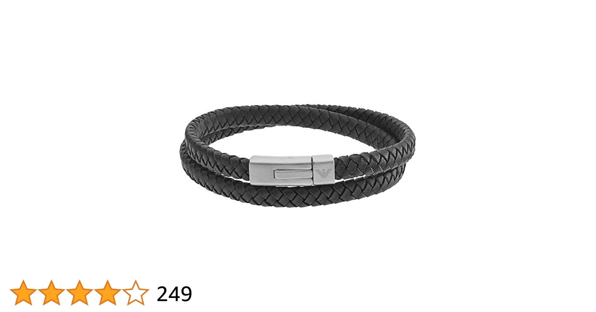 EMPORIO ARMANI ブレスレット EGS2176040 BLACK Amazon.com: Emporio Armani EGS2176040 Mens Signature Black